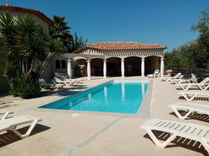 Villa Bienvenue A L Hacienda à Magalas Extérieur photo